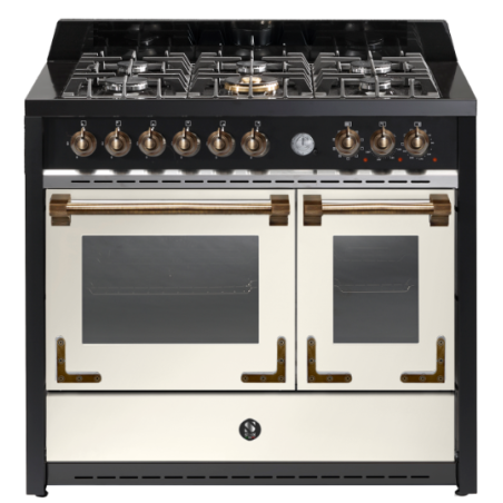 Piano de cuisson Steel OXFORD 100 cm 2 fours mixte