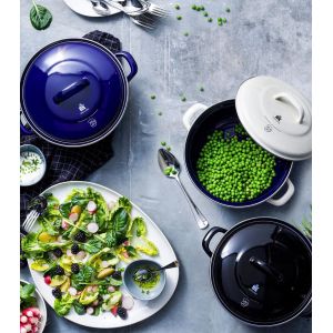 Cocotte BK ronde 26 cm - Bleu Indigo COTTEBKBLEU26