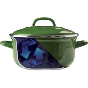 Cocotte BK en émail ronde 26 cm - Vert COCOTTEBKVERT26