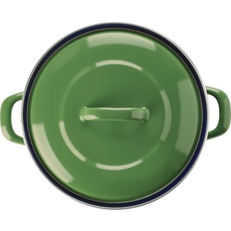 Cocotte BK en émail ronde 26 cm - Vert COCOTTEBKVERT26