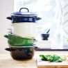 Cocotte BK en émail ronde 26 cm - Vert COCOTTEBKVERT26