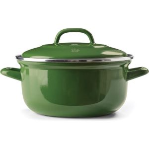 Cocotte BK en émail ronde 26 cm - Vert COCOTTEBKVERT26