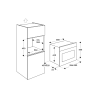 Four combi micro-ondes BERTAZZONI Modern 60 cm Noir