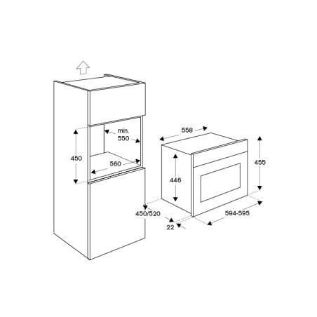 Four combi-steam BERTAZZONI Professional 60 cm Inox