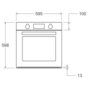 Four pyrolyse 11 fonctions LCD BERTAZZONI Modern 60 cm Noir FMOD6115PLB2