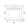 Four multifonction LCD BERTAZZONI Modern 60 cm Inox