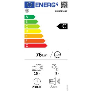 Lave-vaisselle intégrable BERTAZZONI 60 cm DW6083PRT