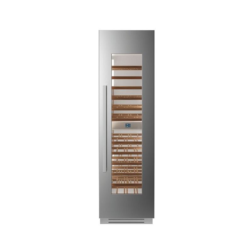 Cave à vin encastrable colonne BERTAZZONI 2 zones inox 