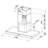 Hotte aspirante décorative murale AIRLUX 120 cm AHB1270IX