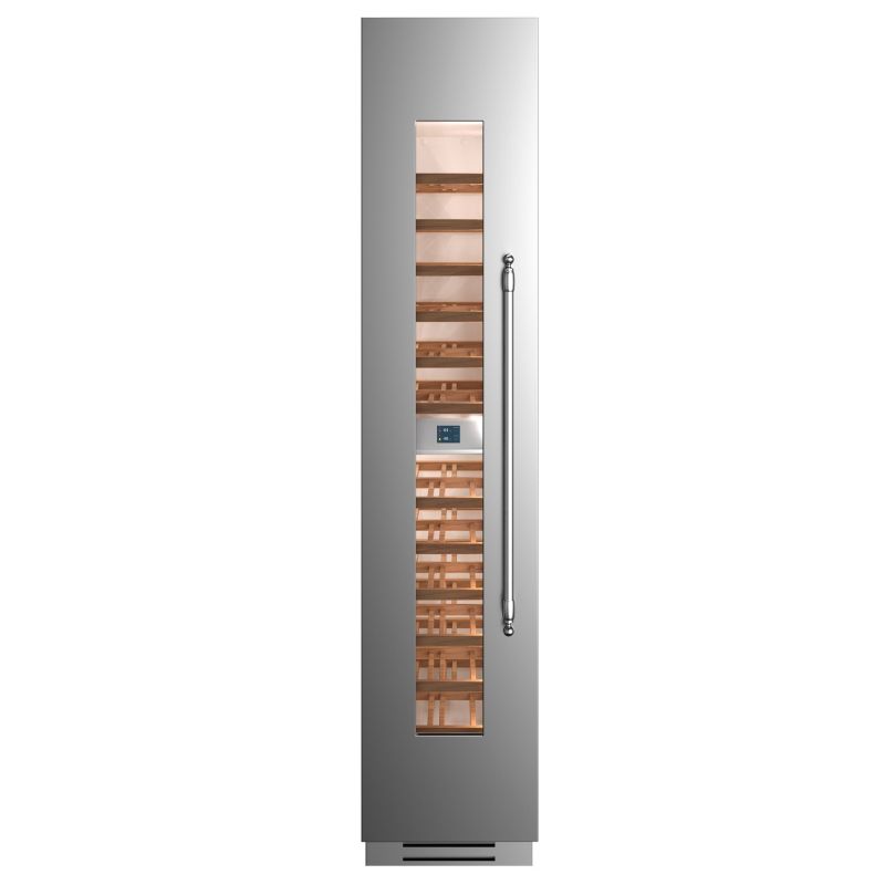 Cave à vin encastrable colonne BERTAZZONI Heritage inox WC455BLX2T