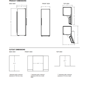 Congélateur pose libre BERTAZZONI Master 60x186 cm
