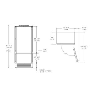 Réfrigérateur encastrable BERTAZZONI Professional Panel Ready