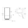 Réfrigérateur encastrable BERTAZZONI Professional Panel Ready