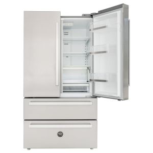 Réfrigérateur combiné pose libre BERTAZZONI 4 portes inox REF904FFNXTC