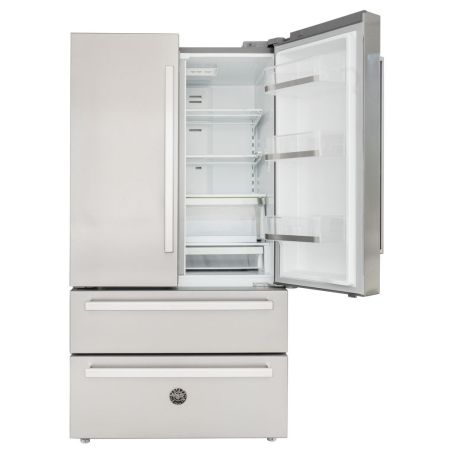 Réfrigérateur combiné pose libre BERTAZZONI 4 portes inox REF904FFNXTC