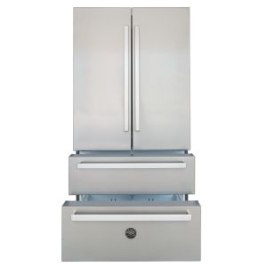 Réfrigérateur combiné pose libre BERTAZZONI 4 portes inox REF904FFNXTC