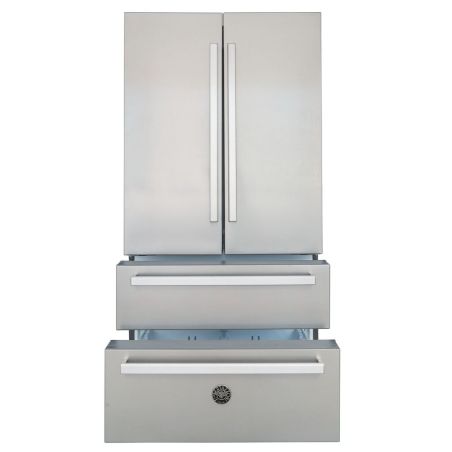 Réfrigérateur combiné pose libre BERTAZZONI 4 portes inox REF904FFNXTC