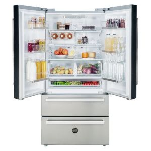Réfrigérateur combiné pose libre BERTAZZONI 4 portes inox REF904FFNXTC