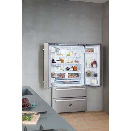 Réfrigérateur combiné pose libre BERTAZZONI 4 portes inox REF904FFNXTC