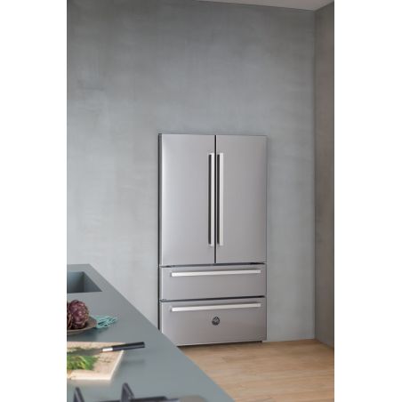 Réfrigérateur combiné pose libre BERTAZZONI 4 portes inox REF904FFNXTC