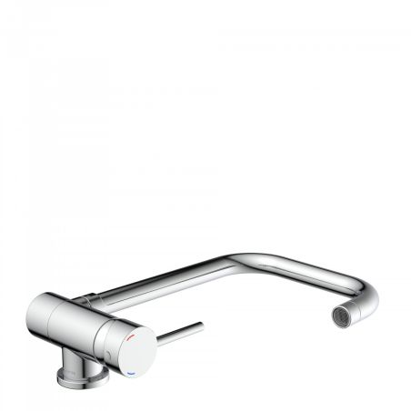 Mitigeur cuisine SCHÜTTE Window – Bec pliable chromé spécial fenêtre