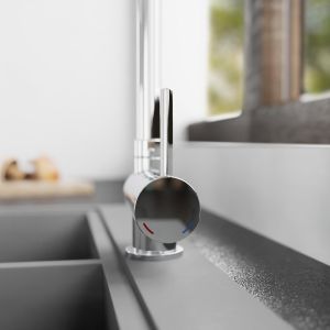 Mitigeur cuisine SCHÜTTE Window – Bec pliable chromé spécial fenêtre