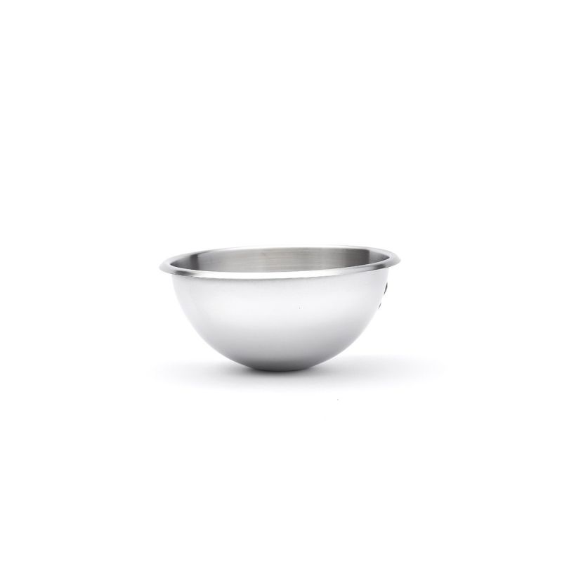 Bassine demi-sphérique en inox bord roulé ouvert Ø20cm De Buyer 3372.20