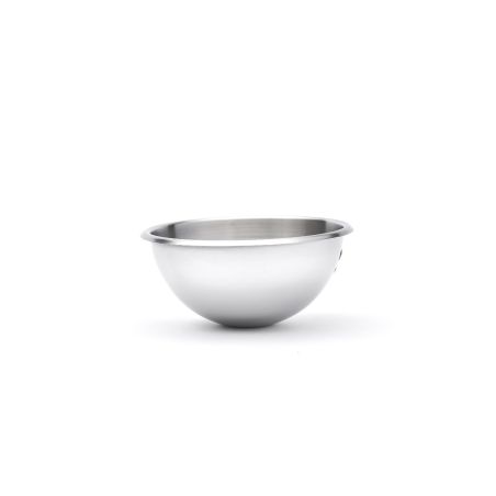 Bassine demi-sphérique en inox bord roulé ouvert Ø20cm De Buyer 3372.20