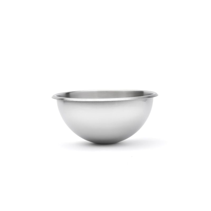 Bassine demi-sphérique en inox bord roulé ouvert Ø24cm De Buyer 3372.24