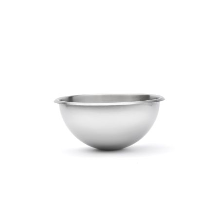 Bassine demi-sphérique en inox bord roulé ouvert Ø24cm De Buyer 3372.24