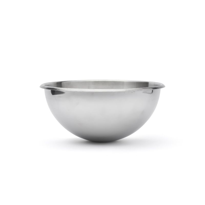 Bassine demi-sphérique en inox bord roulé ouvert Ø30cm De Buyer 3372.30