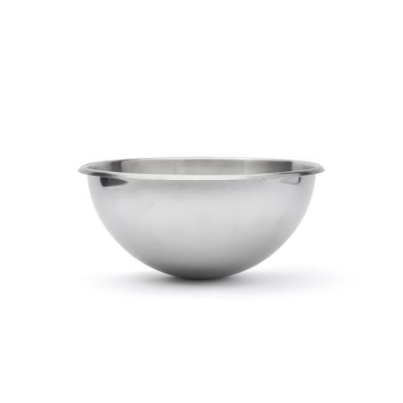 Bassine demi-sphérique en inox bord roulé ouvert Ø30cm De Buyer 3372.30