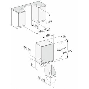 Lave-vaisselle MIELE tout intégrable 14 couverts G7460SCVI
