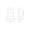 Hotte murale BERTAZZONI Master 90 cm Noir mat KPH90MASNET