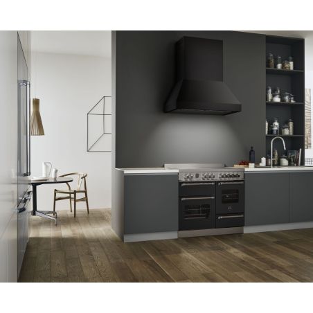 Hotte murale BERTAZZONI Master 90 cm Noir mat KPH90MASNET