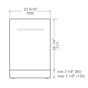 Lave-vaisselle encastrable BERTAZZONI Master Series 60 cm panneau Inox DW60S3UDXDP
