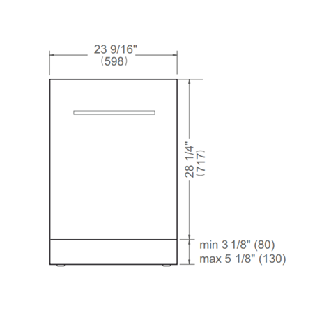 Lave-vaisselle encastrable BERTAZZONI Master Series 60 cm panneau Inox DW60S3UDXDP