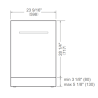 Lave-vaisselle encastrable BERTAZZONI Master Series 60 cm panneau Inox DW60S3UDXDP