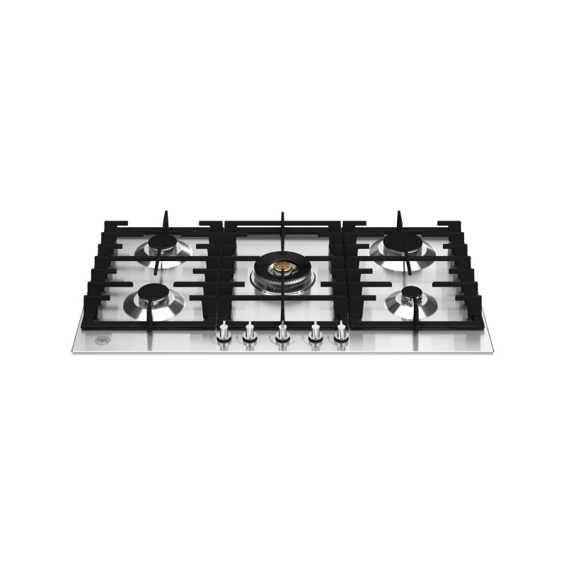 Plaque de cuisson gaz BERTAZZONI Professional 5 brûleurs 90 cm Inox P905CMODX
