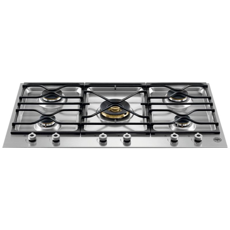 Plaque de cuisson gaz BERTAZZONI Professional 5 brûleurs 90 cm Inox PM36500X