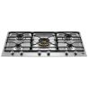 Plaque de cuisson gaz BERTAZZONI Professional 5 brûleurs 90 cm Inox PM36500X