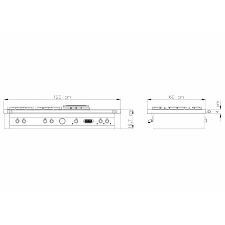 Plaque de cuisson encastrable & BBQ Lofra DOLCEVITA 120cm