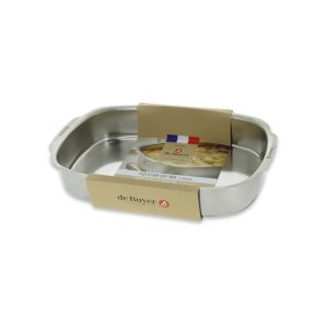 Plat à four inox rectangulaire 38x26 cm DE BUYER 6406.14