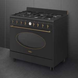 Cuisinière Smeg CO90GMAN2 Anthracite – Design Coloniale