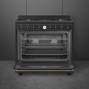 Cuisinière Smeg CO90GMAN2 Anthracite – Design Coloniale