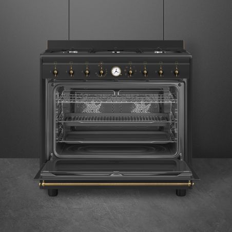 Cuisinière Smeg CO90GMAN2 Anthracite – Design Coloniale