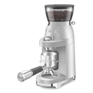 Moulin à café Smeg CGF02SSEU aluminium brossé – Design Années 50