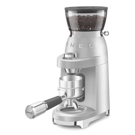 Moulin à café Smeg CGF02SSEU aluminium brossé – Design Années 50