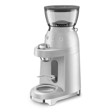 Moulin à café Smeg CGF02SSEU aluminium brossé – Design Années 50