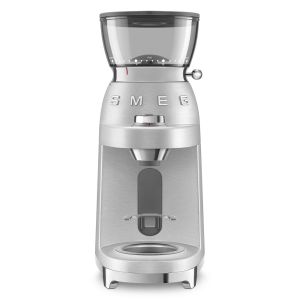 Moulin à café Smeg CGF02SSEU aluminium brossé – Design Années 50